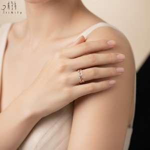 Dernière nouveauté : Bague vintage antique en or rose massif 18 carats véritable avec diamant naturel véritable, idéale pour un cadeau d'anniversaire. - Product Image 6