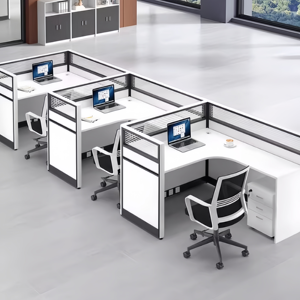 Paravent de séparation moderne en bois pour école, bureau, hôpital, réglable, durable, pour étude financière, personnel, travail, bureau - Product Image 2