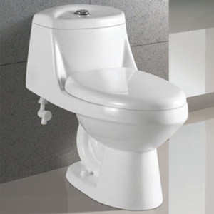 <span class=keywords><strong>WC</strong></span> monobloc en céramique à chasse d'eau horizontale, système siphonique, avec siphon en S intégré au sol - Product Image 4