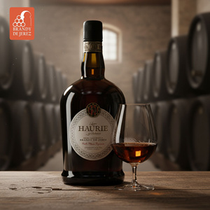 Fabriqué en Espagne, 10 ans de vieillissement, BRANDY HAURIE GRAN RESERVA, Brandy espagnol Do Jerez, Brandy premium 700ml - Product Image 1