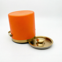 Seau à glace isotherme à double paroi en acier inoxydable de 1,4/2/3 litres avec couvercle, portable, résistant à la rouille, design moderne, garde la glace congelée plus longtemps