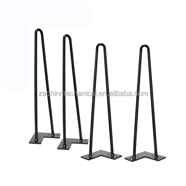 Protetores de pernas de cabelo, pernas de metal resistentes super resistentes para mobiliário, sofá de mesa