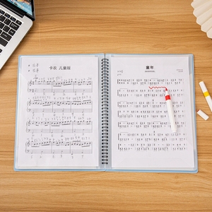 Carpeta de Plástico Transparente con Espiral para Partituras, Tamaño A4, con Logotipo Personalizado al por Mayor, para Escuelas de Música y Suministros de Entrenamiento de Piano - Product Image 6