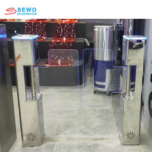 Mecanismo automático de torniquete de barrera oscilante <span class=keywords><strong>Control</strong></span> de acceso de reconocimiento facial de alta seguridad para entrada de peatones en gimnasios - Product Image 5