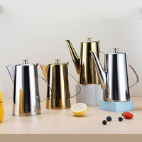 Bouilloire sifflante en acier inoxydable pour hôtel, pichet à eau froide en acier inoxydable, carafe à boissons froides, jus, thé