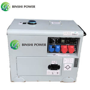 50HZ/60HZ 저속 1500/1800RPM 7KW 휴대용 디젤 발전기 7.5 KVA 방음 조용한 백업 발전기 - Product Image 4