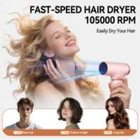 Sèche-cheveux de voyage ionique rose 1400W avec moteur AC, diffuseur et fonctions de coiffage - Marque privée OEM