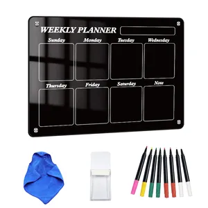 New Product Calendar Refrigerator Sticker Message Magnetic Acrylic Plate HD Transparent