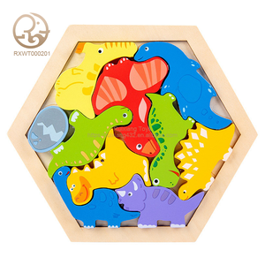 Nuovo Puzzle 3D in Legno Educativo Montessori per Bambini 2025, Animali, Frutta, Dinosauri, <span class=keywords><strong>Fattoria</strong></span>, Blocchi da Costruzione Fai-da-Te Unisex - Product Image 1