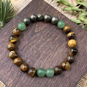 Natural Stone <b>Bracelet</b> Colorful Glass <b>Beaded</b> Masculine Energy Seamless Verified Manufacturer Product Bundling Service - Product Image 1