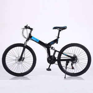 Vélo de montagne pliable 26 pouces, double suspension, freins à disque, adulte unisexe, type standard, jantes en alliage d'aluminium - Product Image 5
