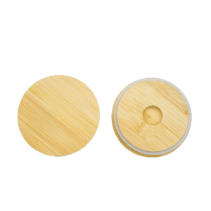 Nắp Gỗ Tre Tròn Hoặc Vuông LOGO Tùy Chỉnh Cho Lọ Thủy Tinh Nút Nến Có Nắp Chai Khắc Laser - Product Image 1