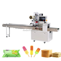 Automatische Bakkerij Biscuit Bar Donut Verpakking Machine Broodjes Toast Pita Croissant Brood Verpakkingsmachine