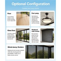 Pergola en aluminium MEIXIN avec toit à capteur de pluie automatique et bande LED chaude pour terrasse, jardin, patio, cour arrière, vente en gros