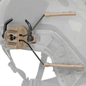 Soporte Táctico para Auriculares para Riel de Casco Rápido de Airsoft de 19-21 mm Adaptador de Montaje con Rotación de 360° Accesorios para Auriculares de Caza - Product Image 4