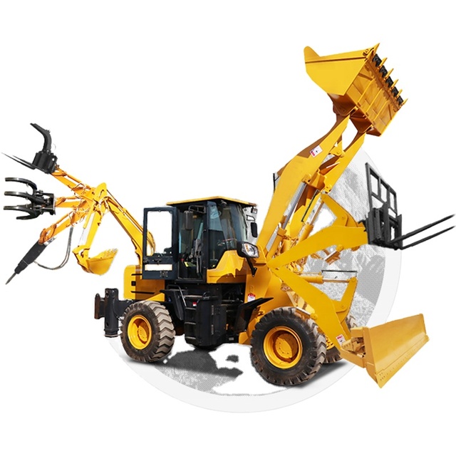 High Quality China Machine 4 Ton Articulated Backhoe Loader Diesel Wheel Loader With CE