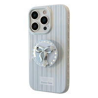 Support d'arc bleu Iphone17 16 coque de téléphone 12 lumière luxe 15promax bande bleue 13 doux anti-chute
