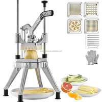Commerciële groentehakker, frietmes, aardappel- en fruit snijmachine, multifunctioneel voor restaurants