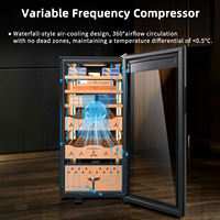 Armoire à cigares électrique à température et humidité constantes avec contrôle numérique intelligent, contrôle WiFi, en bois de cèdre