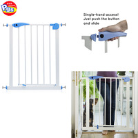 Barrière de sécurité rétractable PRODIGY SG005 pour animaux, motif animalier, fermeture à bouton, barrière extensible, en fer et ABS, clôture pour animaux de compagnie