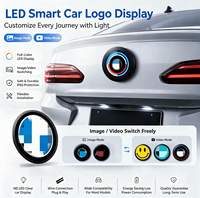 Applicable aux logos de véhicules électriques BMW, logo de voiture, affichage dynamique LED intelligent, écran d'affichage circulaire pour voiture