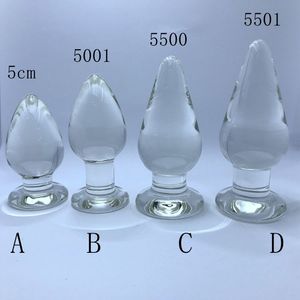 Dildo en verre lisse pour hommes/femmes, masseur de <span class=keywords><strong>la</strong></span> <span class=keywords><strong>prostate</strong></span>, point G, jouet sexuel anal - Product Image 2