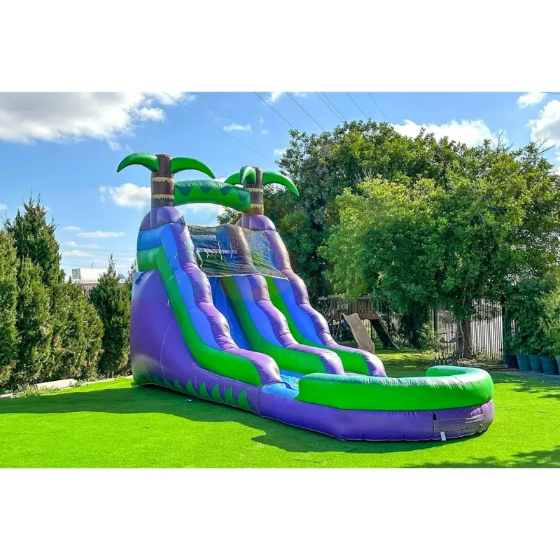 Custom Water slide Heavy duty fun City 13ft 16ft 20ft 30ft Toboganes Inflatable Water Slide Slides For Rental