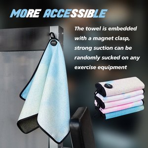 90x50cm phòng tập thể dục thể thao Khăn lưới túi tùy chỉnh in thêu trống cho thăng hoa sợi nhỏ nam châm phòng tập thể dục khăn - Product Image 4