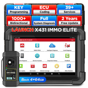 Lancering X431 Immo Elite Key Programmeur Auto Immobilisator Programmeertools Alle Systeem Diagnostische Scanner Met 39 Reset Service - Product Image 1
