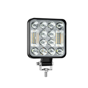 24LED ไฟหน้าสปอร์ตไลท์ LED ทรงสี่เหลี่ยม12W 12V ~ 80V อเนกประสงค์รถออฟโรด SUV 4WD 4x4รถบรรทุกรถแทรกเตอร์ Retrofit ไฟทำงาน - Product Image 1