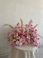 SY-Customized Pink Aisle Wine Lily 100CM Runner Flowers Table Flowers Floral Artificial Centerpiece Flower Ball Arch