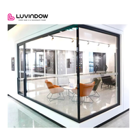 Ventanas de Doble Vidrio Low-E de Venta Caliente en Texas, Ventanas Fijas de Aleación de Aluminio de Piso a Techo