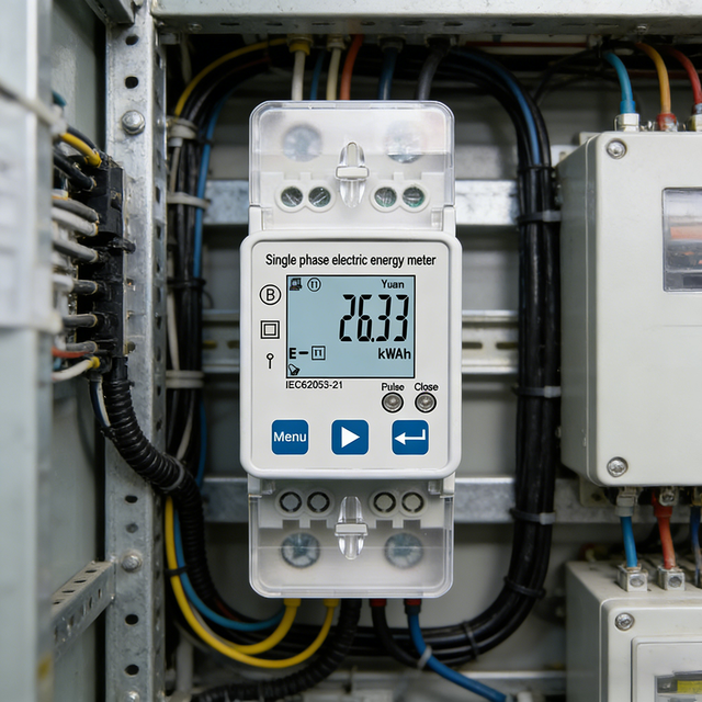 Advanced Single Phase 2 Pole WiFi Electricity Meter Power Meter Smart Meter for Efficient Energy Monitoring