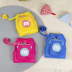 Nuevo Conjunto de Arnés y Correa para Perro, Chaleco de Tela de Lujo para Mascotas, Estilo Clásico, Abrigo para Perro Colorido - Product Image 1