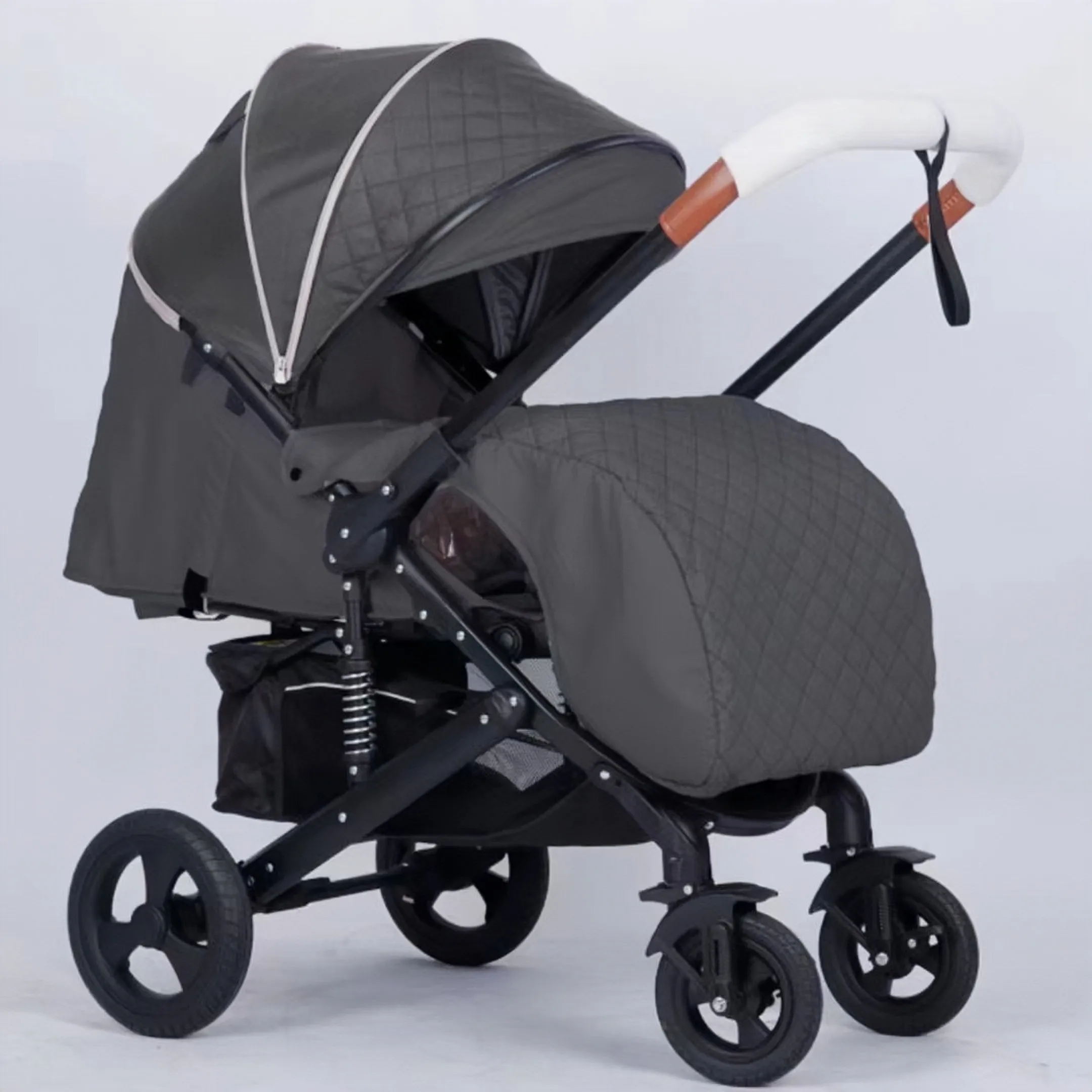 Puset arabası avrupa pazarında popüler pram kauçuk tekerlek yüksek peyzaj çocuk seyahat arabası sıcak anne taşıma bebek