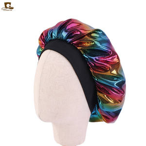 Bonne qualité Juding enfants Laser élastique rond bébé douche Mimic soie bonnets <span class=keywords><strong>de</strong></span> <span class=keywords><strong>nuit</strong></span> K-27 - Product Image 5