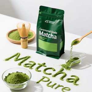 New High Quality <b>Small</b> Sample Pack Pure Matcha Green Tea Powder Instant Tea Powder 100g <b>Bag</b> - Product Image 1