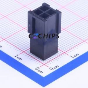 430200401 Housing (Wire-to-Board / Wire-to-Wire) P=3mm Connector 2x2P 3mm Micro-Fit (MX 3.0) 3mm - Product Image 1