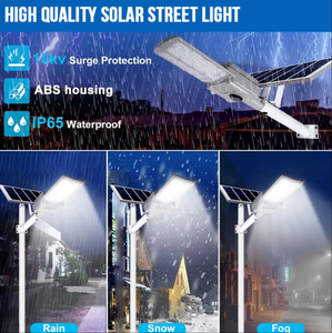 Lampadaire solaire LED haute luminosité avec lentille PC et corps en aluminium <span class=keywords><strong>Batterie</strong></span> de grande capacité étanche IP65 pour une utilisation en extérieur - Product Image 3