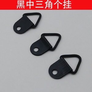 Gancho Triangular Negro de Acero al Carbono, Soporte de Pared/Puerta con Capacidad de 3-5kg, Anillo Colgante, Gancho Individual, Accesorio para Marcos de Fotos - Product Image 3