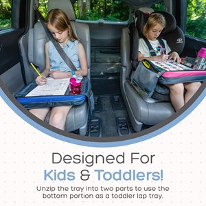Free sample Wholesale Collapsible Kids Travel Children <b>Car</b> Seat Lap Activity Tray with <b>Tablet</b> Holder Toddler Play Study Painting - Product Image 4