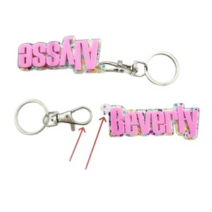 Llavero con Nombre Personalizado, Llavero <span class=keywords><strong>de</strong></span> Letras del Alfabeto Acrílico DIY <span class=keywords><strong>de</strong></span> Moda, Gran Venta en <span class=keywords><strong>Shein</strong></span> Temu - Product Image 5