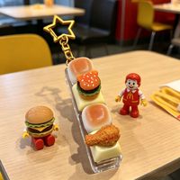 DIY Keycap 3D en résine en forme d'aliments, porte-clés personnalisé anti-stress, jouet anti-stress pour clavier à interrupteur mécanique, articles mignons en époxy sur le thème de l'anime