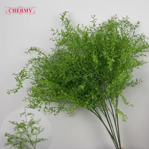 TH1436 Essential Simulation Greenery Künstliche lange grüne Zweige Gras für Mori Hochzeit Hintergrund Runner Flower Decor - Product Image 6
