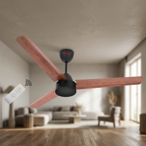 Ventilateur de plafond intelligent à moteur en cuivre métallique de haute qualité, refroidissement par air, compatible avec les onduleurs, pales anti-rouille, électrique, pour hôtel - Product Image 3