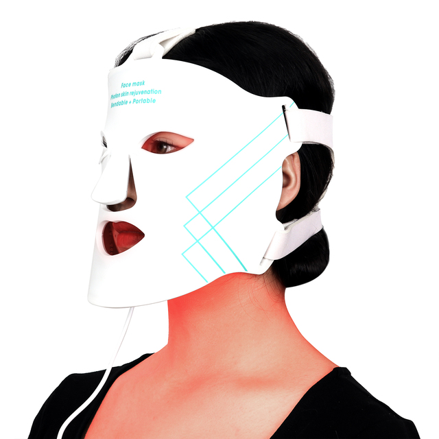 Hot Selling 660 nm Red Light LED Mask Wrinkle Remover Skin Rejuvenation Face Skincare Beauty Commercial Use Hand Held Silicone