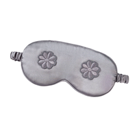 Masque pour les yeux en satin de soie avec logo personnalisé, sangle élastique réglable et occultant, pour cadeaux de la Saint-Valentin et de Noël