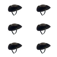 Chapeau de pirate tricorne mini SOLPOP avec cordon réglable en similicuir, accessoire de costume pour animaux de compagnie (chats et chiens) style capitaine colonial