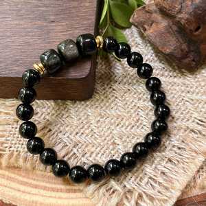 Bracelet naturel en perles de verre colorées pour la conscience spirituelle, service OEM ODM pour les grossistes, choix de pierres personnalisées - Product Image 2
