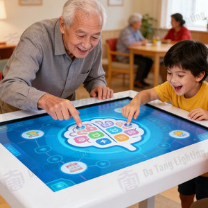 Table de jeu interactive avec projection pour enfants : brainstorming, éducation, travail d'équipe, défis créatifs et activités numériques - Product Image 2
